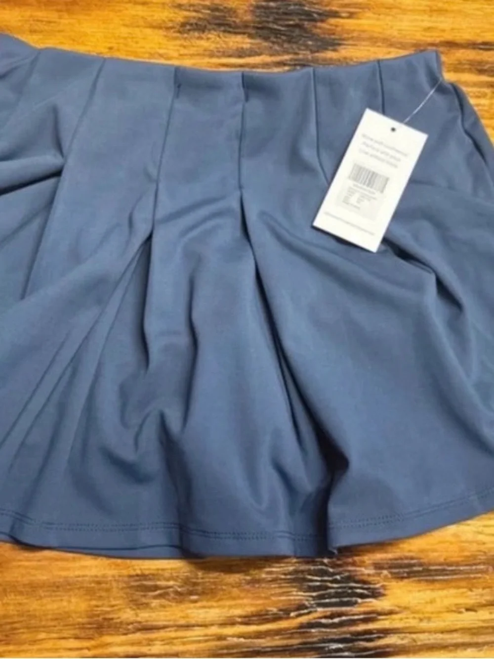 Ladies Performance Skort in Slate Blue with Built-In Shorts